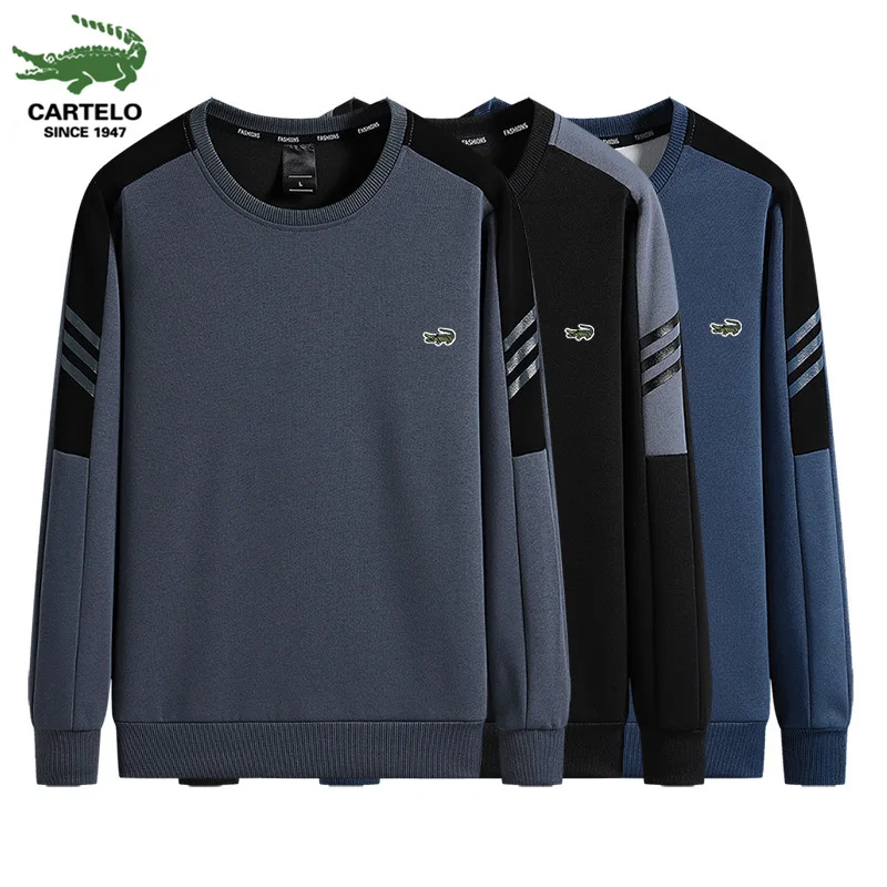 

Autumn and Winter Men's Round Neck Harajuku Pullover Knitted Warm Men's Pullover Slim Fit Casual Sweater 2023