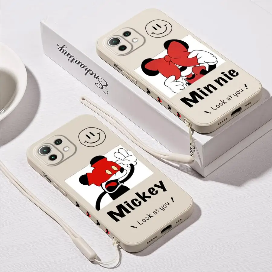 Disney Cute Mickey Mouse Phone Case for Xiaomi Mi 11 Lite12T 10T 11T Pro 13 pro Poco X3 F4 F5 X4 X5 nfc Soft TPU
