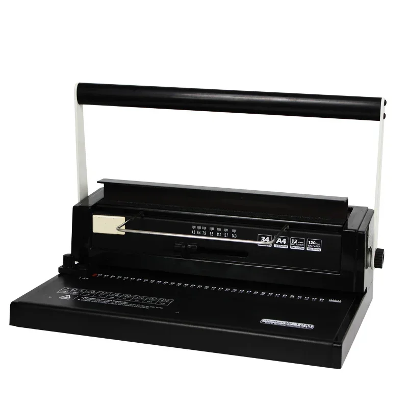 W12m машина для переплета железных колец 34-отверстие штамповочная с двойной