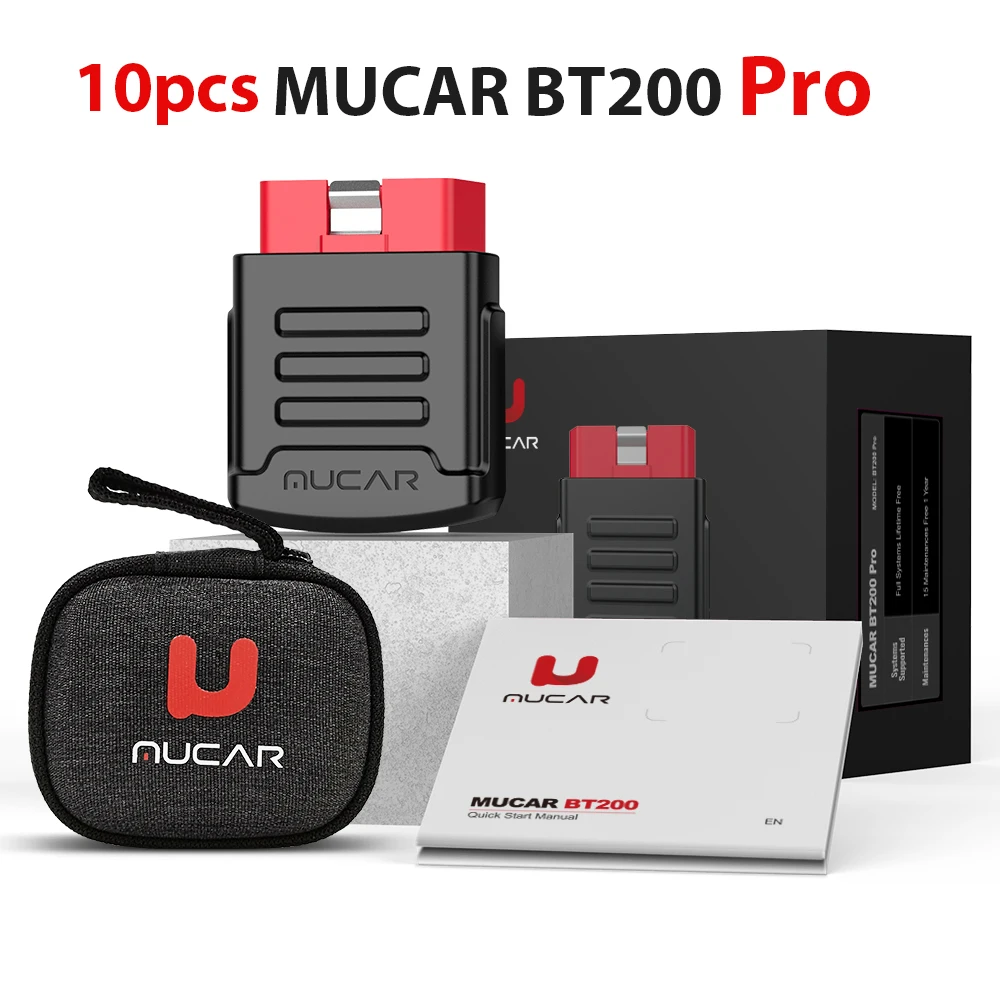 

MUCAR BT200 & BT200 Pro Obd2 Автомобильные диагностические инструменты BT200 Bluetooth obd2 Сканер Auto All Systems Diagnose 15 Reset Mechanic Tool