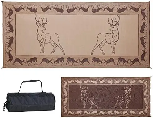 

PE1 /Brown/Beige 8-Feet x 18-Feet Deer Mat