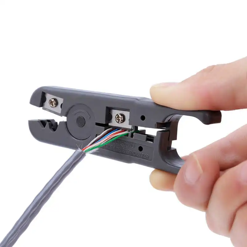Adjustable Wire Stripper UTP/STP Network Cable Stripping Pliers For Round/Flat UTP STP Telephone |