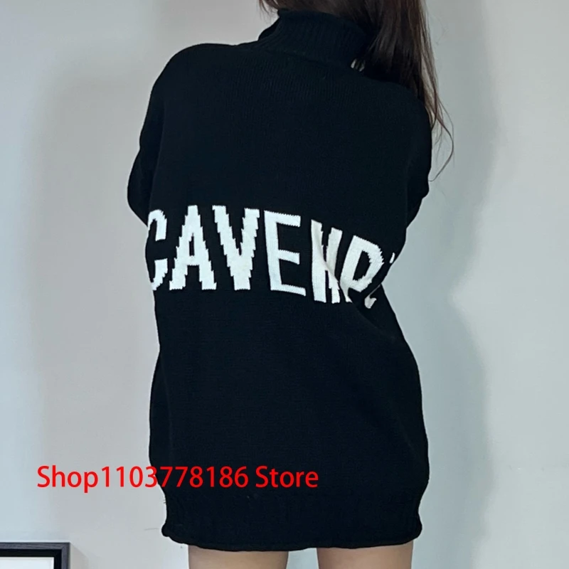 Уличная одежда свитер CAVEMPT японский стиль Харадзюку классический логотип сзади
