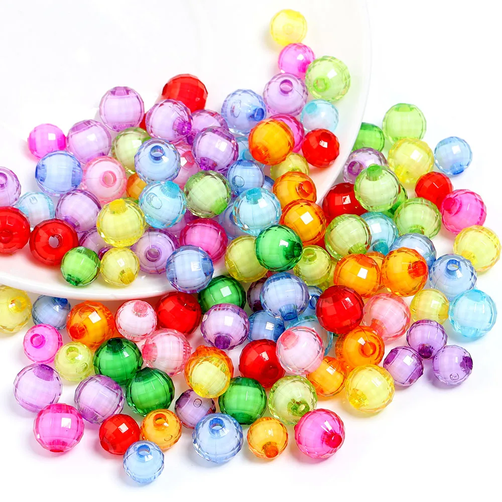 100 шт./партия акриловые бусины 8/10 мм