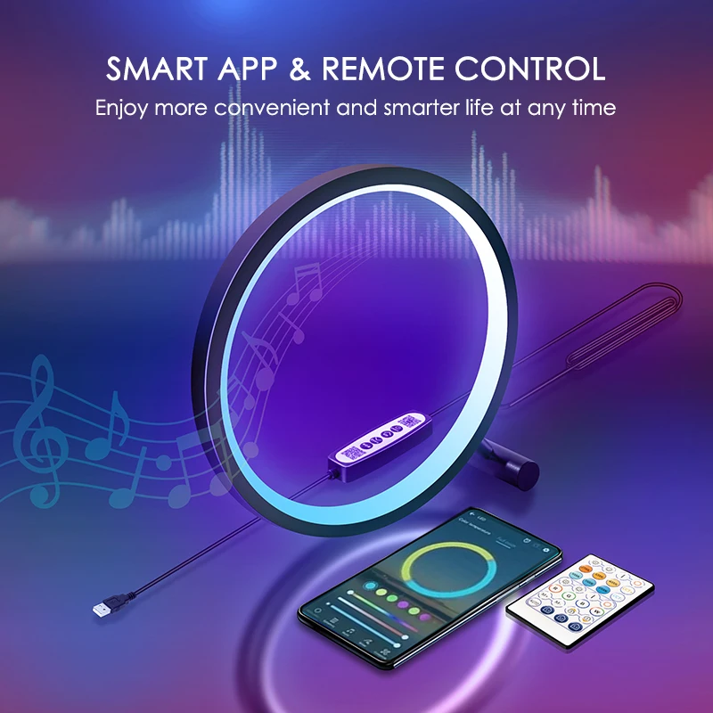 Bluetooth светодиодный настенный светильник