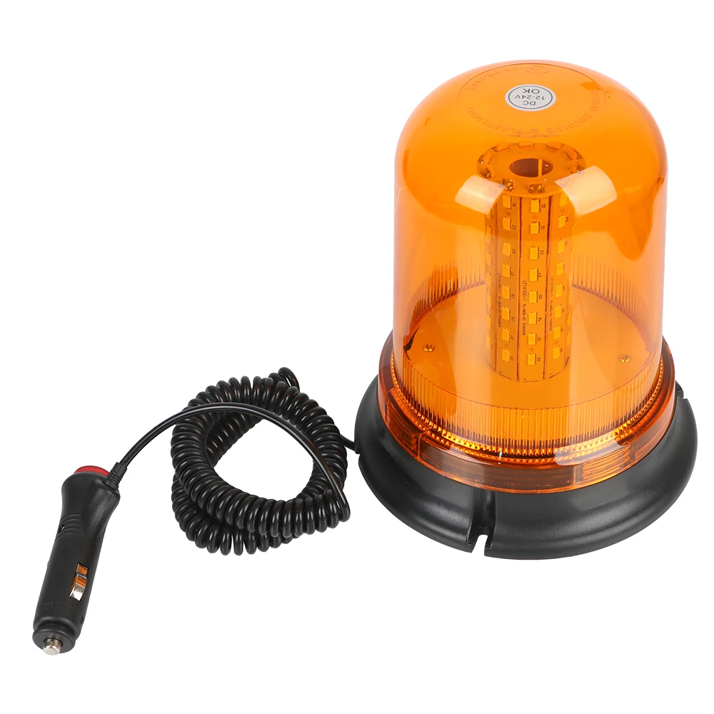 

DC 9V-30V For Car Truck Trailer 80 LED Strobe Emergency Lamp Flash Beacon Yellow Flashing Warning Light