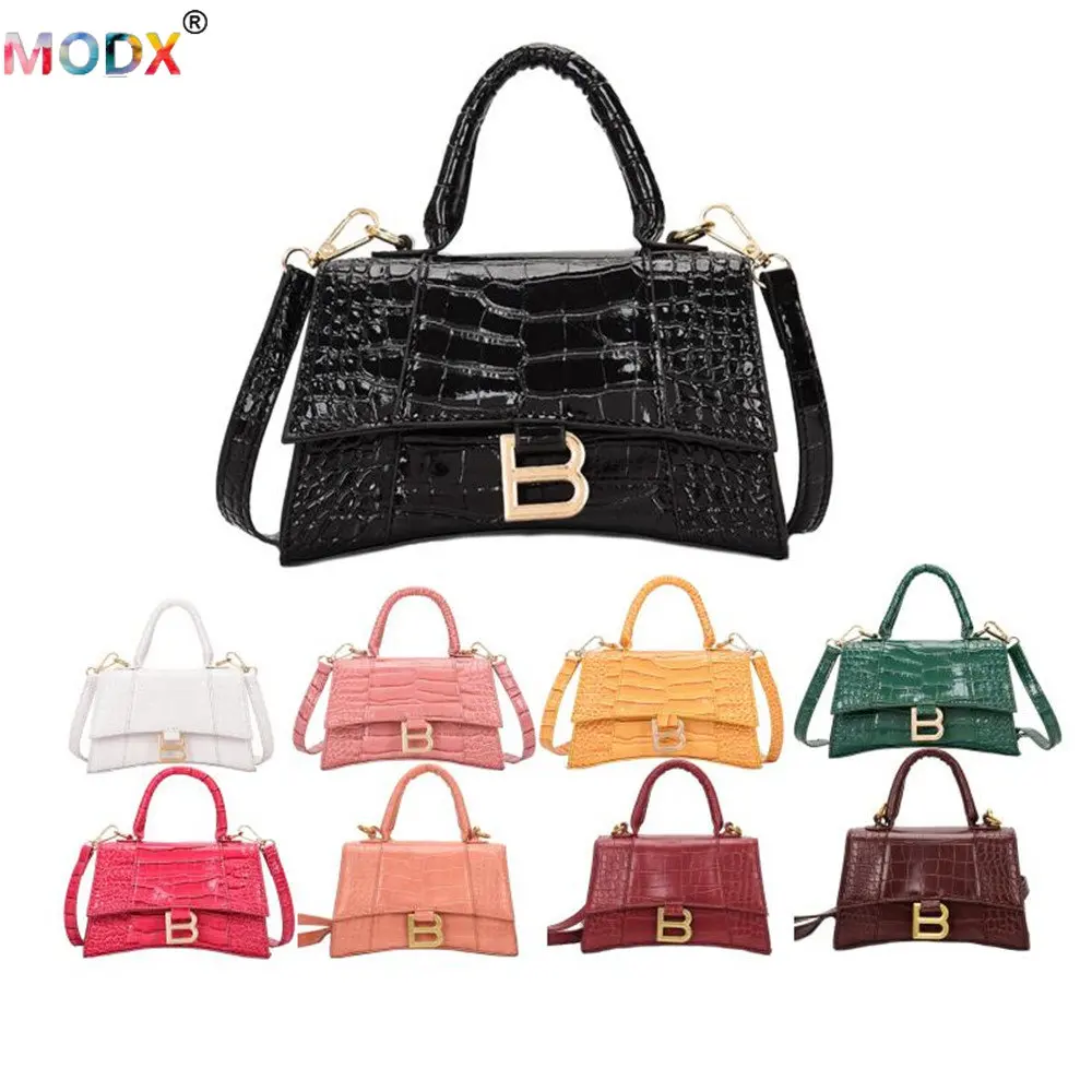 

Retro Women Handbags All-match Lady Shoulder Bags Stone Grain Purses Simple Trendy PU Leather B Cross Body Bolsos Wholesale 8437