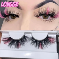 lovgge faux mink 20mm colored glitter false eyelashes cruelty free latex free handmade lightweight comfortable drop shipping
