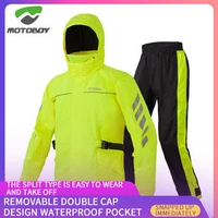 motoboy motorcycle riding raincoat rain pants set split single reflective rider equipment portable rain gear man