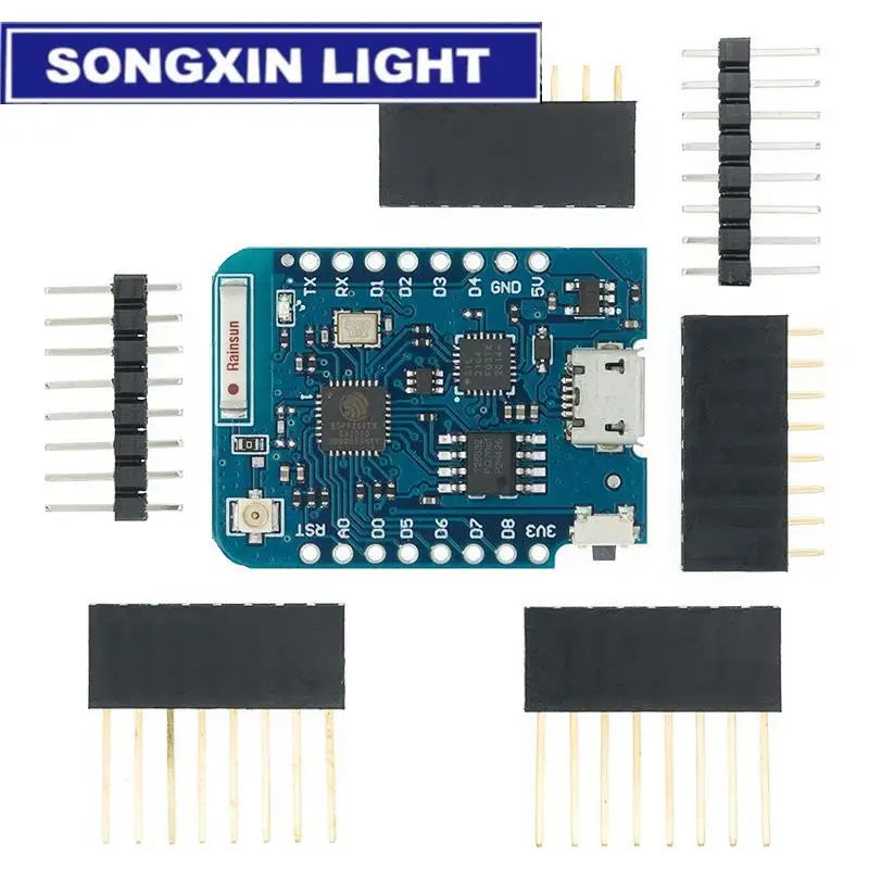 WeMos D1 Mini Pro V3.0 NodeMcu 4MB/16MB bytes Lua WIFI Internet of Things Development board based ESP8266 CH340G Nodemcu V2 | Электронные