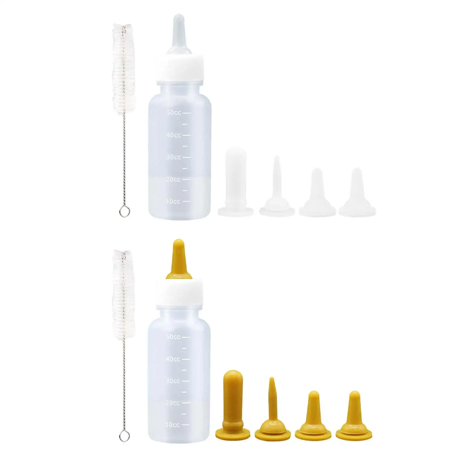 

Pet Feeder Set Nursing Milk Bottle Newborn Drinking 1.7Cleaning Brush Water for Squirrel Bunny