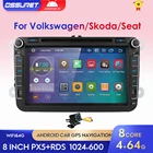 Автомагнитола 2DIN, Android 10, DVD-плеер для VW Golf 5, Passat B6, Seat Leon, Skoda, Caddy, Polo, GPS, Wi-Fi, ОЗУ 4 Гб, ПЗУ 64 ГБ, DSP, IPS, стерео
