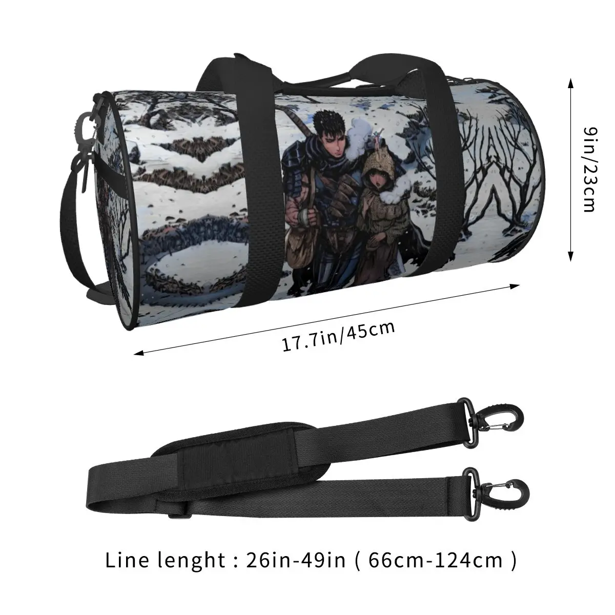 Японская сумка для путешествий спортивная с аниме-рисунком модные забавные