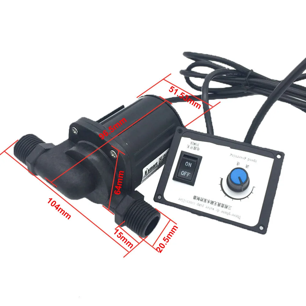 

SR1000C3 12V DC Water Pump 24V Small USB Brushless Pump With Controller 1800-3000L/H Large Flow Rate 4.2-8M Booster Silent