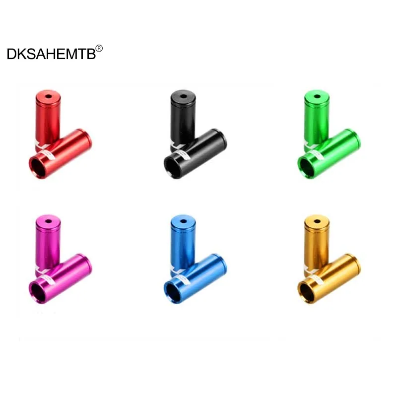 100 шт./лот велосипедная переключающая трубчатая крышка кабеля 4 и 5 мм 7075 CNC