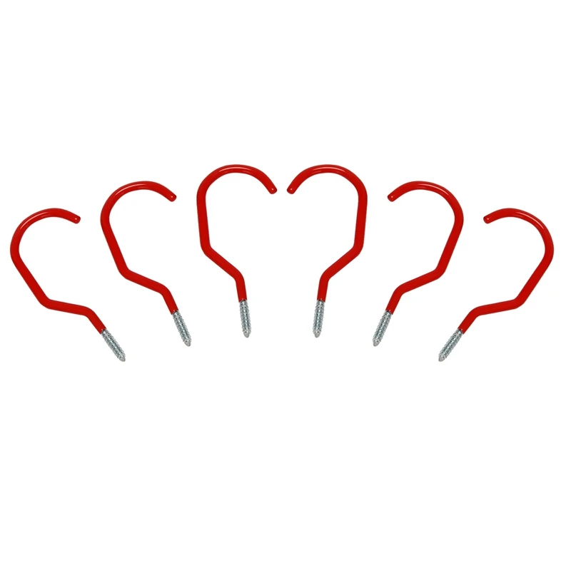 

Велосипедные крючки, винтовые универсальные вешалки для хранения, крючок для гаража и сада с пластиковым покрытием для настенного креплени...