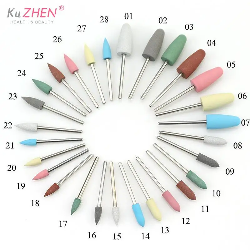 2.35mm Nail Drill Milling Cutter Drill Bits Files Burr Buffer For Electric Machine Nail Art Grinder Cuticle Cutter Tools