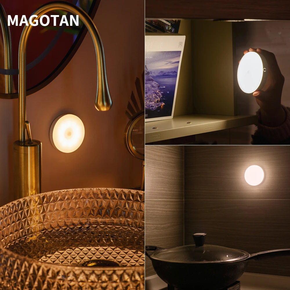 

10 LED Wireless Night Light Tibetan Sports Sensor Lighting Control Wall Lights Kitchen Cabinet Corridor Little Night Light