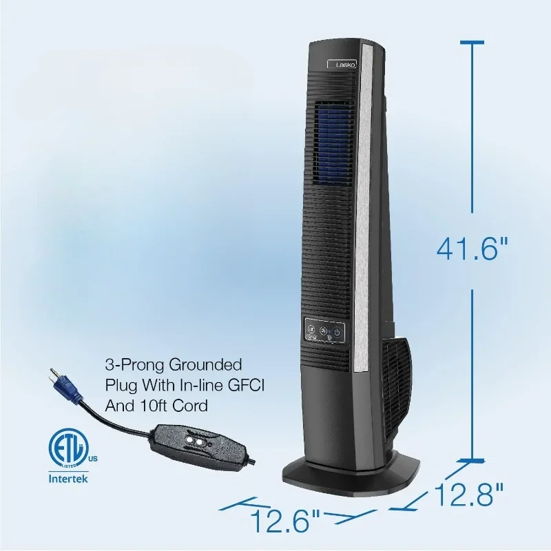 Для Lasko 42-дюймовый портативный уличный башенный вентилятор с технологией Bluetooth 4