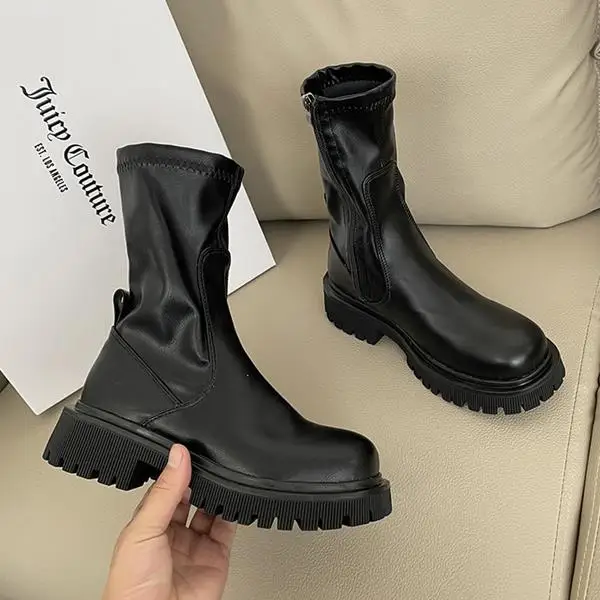 

Ботинки женские с круглым носком, Роскошные Дизайнерские Сапоги до середины икры в Стиле Лолита, модная обувь для верховой езды, лето 2022