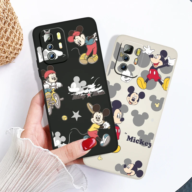 

Cute Anime Cartoon Mickey Phone Case For Xiaomi Redmi Note 11 11S 10 10S 9 9S 9T 8 8T 7 5 Pro TPU Gel Silicone Liquid Cover Back