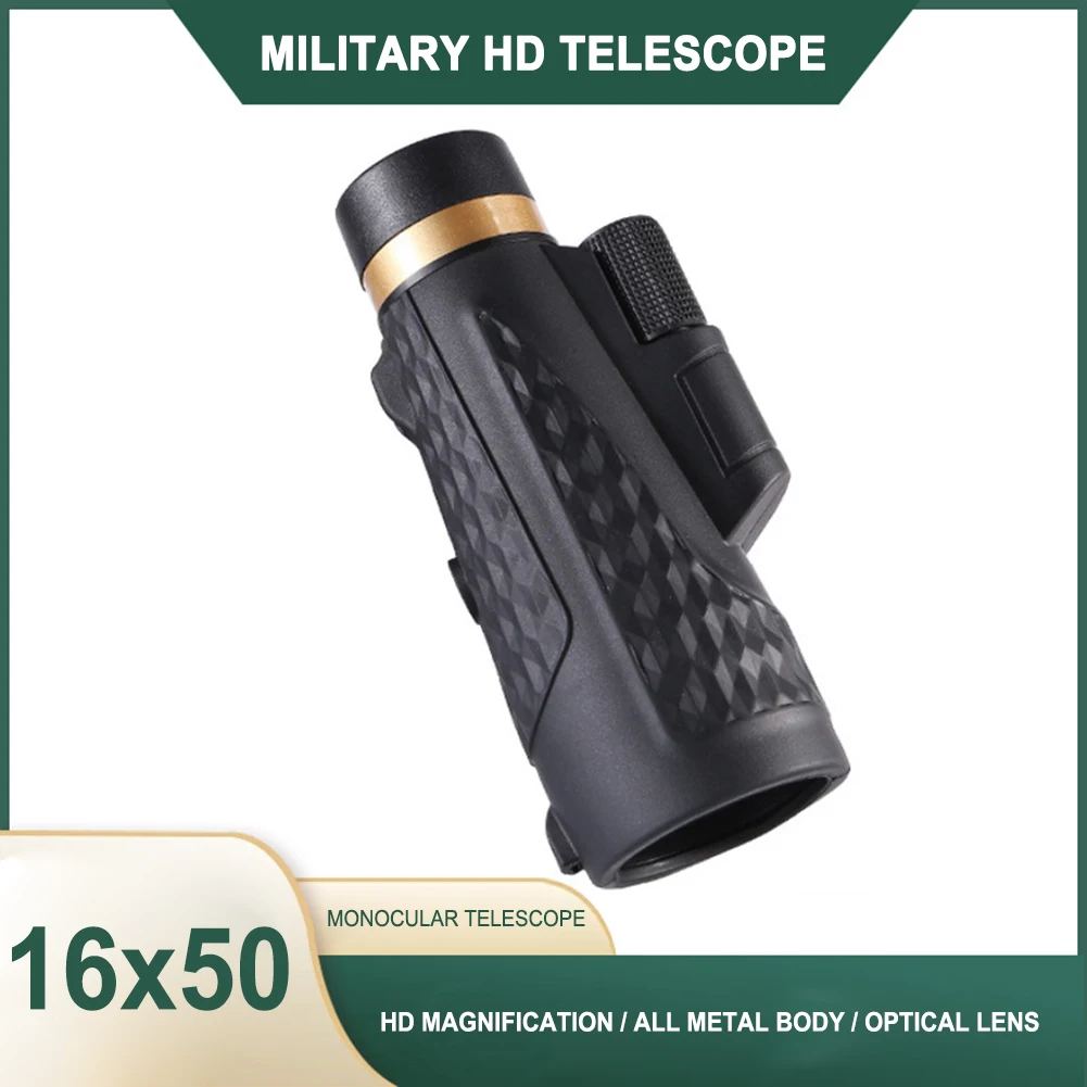

16x55 Monocular Optical Zoom HD Night Vision Telescope with Tripod Phone Adapter FMC Coating Optics Scope Telescope