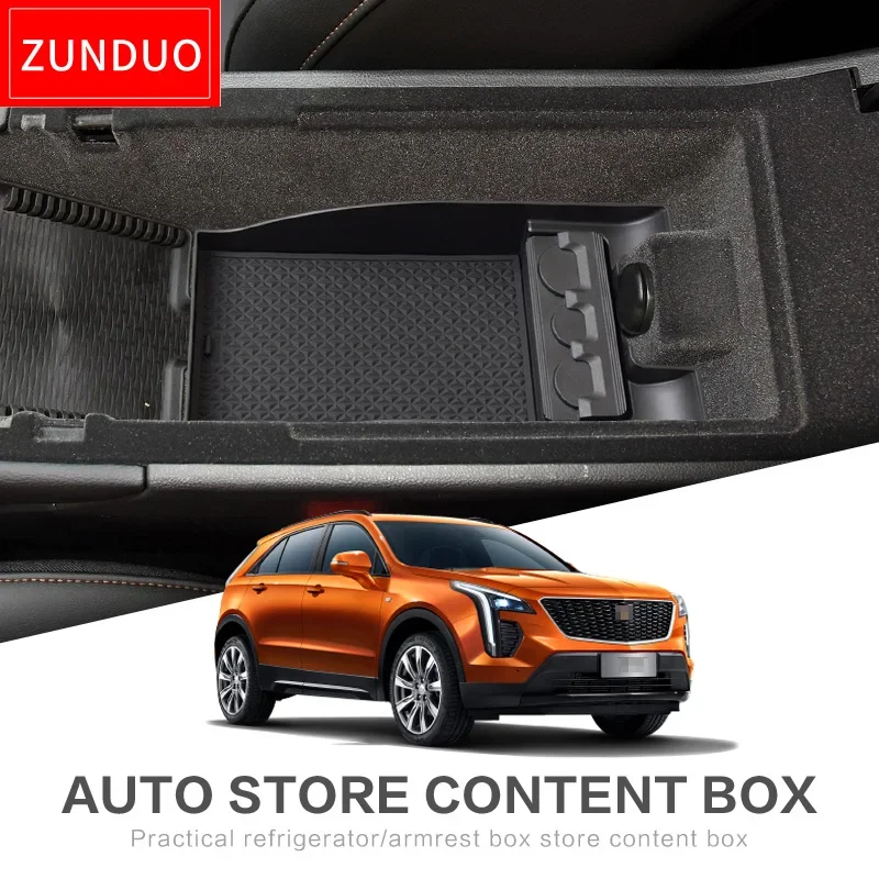 

Car Central Armrest Box For Cadillac XT4 2018 + Armrest Box Storage Interior Accessories Stowing Tidying Console Box Tray
