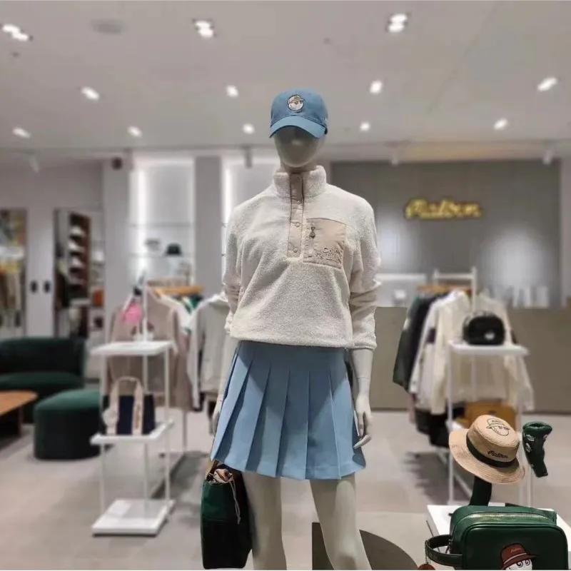 【 Presale 】Women's Long Sleeve Contrast Color Zipper Sherpa Pile Pullover Tops Fleece Sweatshirt  Soft, Warm and Comfortable