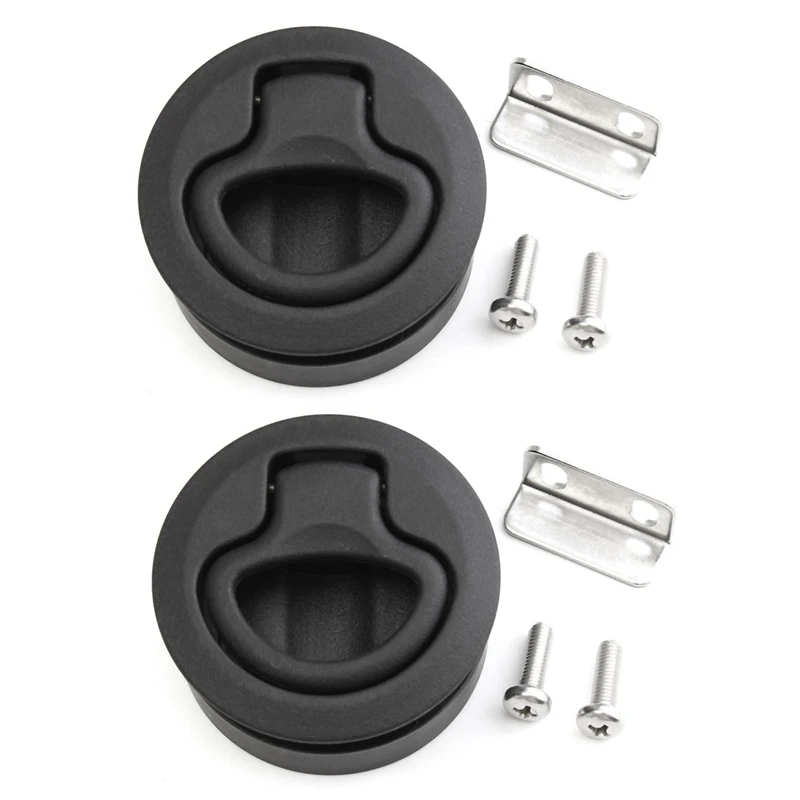 

5X Slam Latch Hatch Round Pull Latch 1/2 Inch Door Replace M1-63 RV Marine