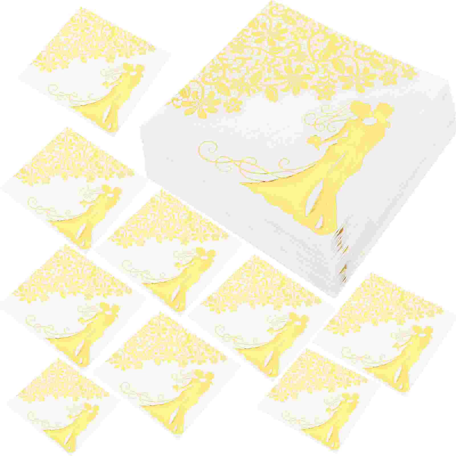 

60 Sheets Chic Printed Napkins Party Printing Napkins Decorative Banquet Napkins