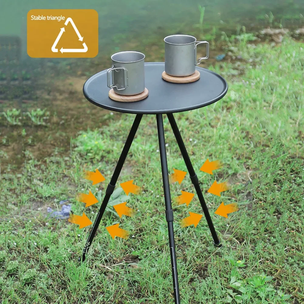 

Camping Mini Portable Foldable Table for Outdoor Picnic Barbecue Tripod Table Desk Tableware Folding Dinner Tea Coffee Table