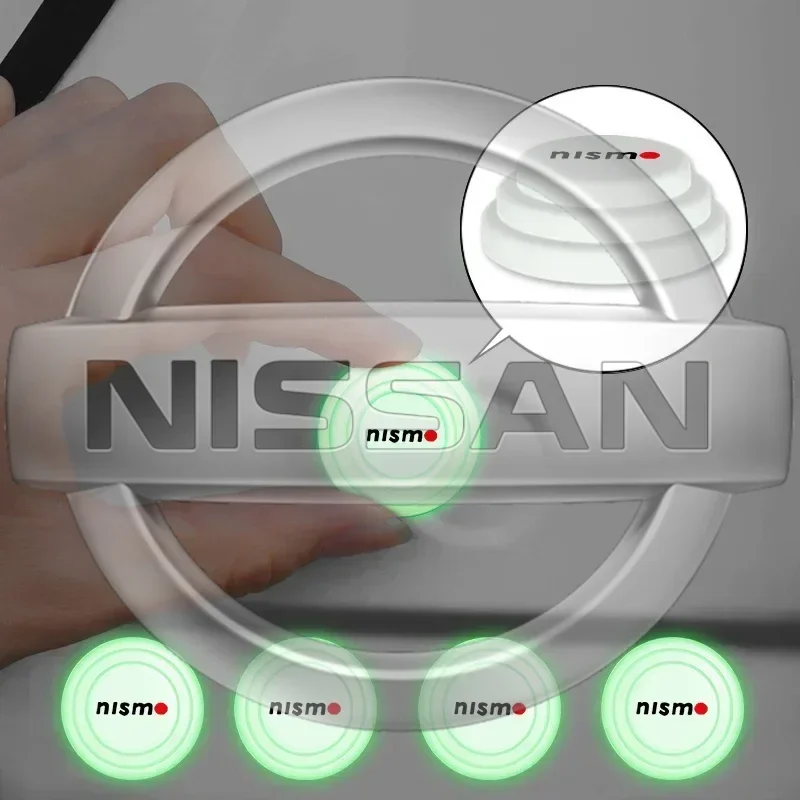 1/2/4 шт. светящиеся противоударные накладки на дверь автомобиля для Nissan Nismo Note Armada