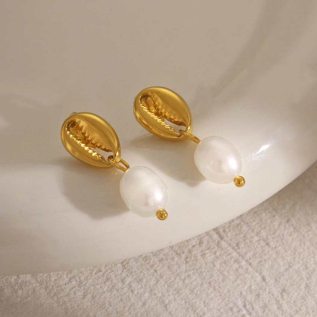 Модные женские водонепроницаемые Подвесные серьги из нержавеющей стали с