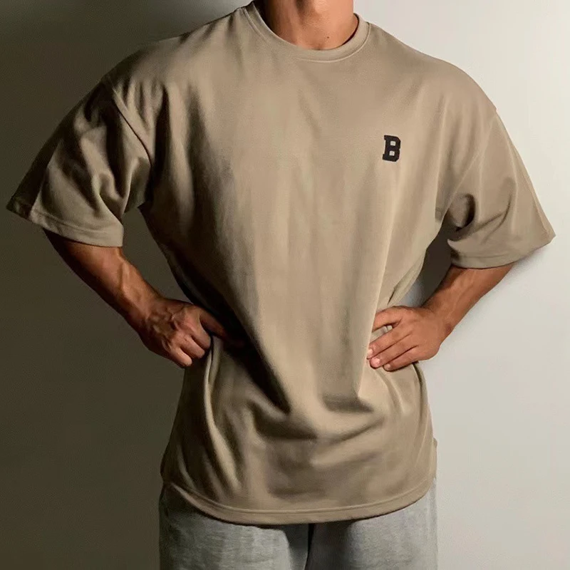 

Fashion Streetwear Letter Men's T-shirt Oversize O Neck Short Sleeve Cotton T Shirts Summer Mens Clothing Casual Tee Pullover