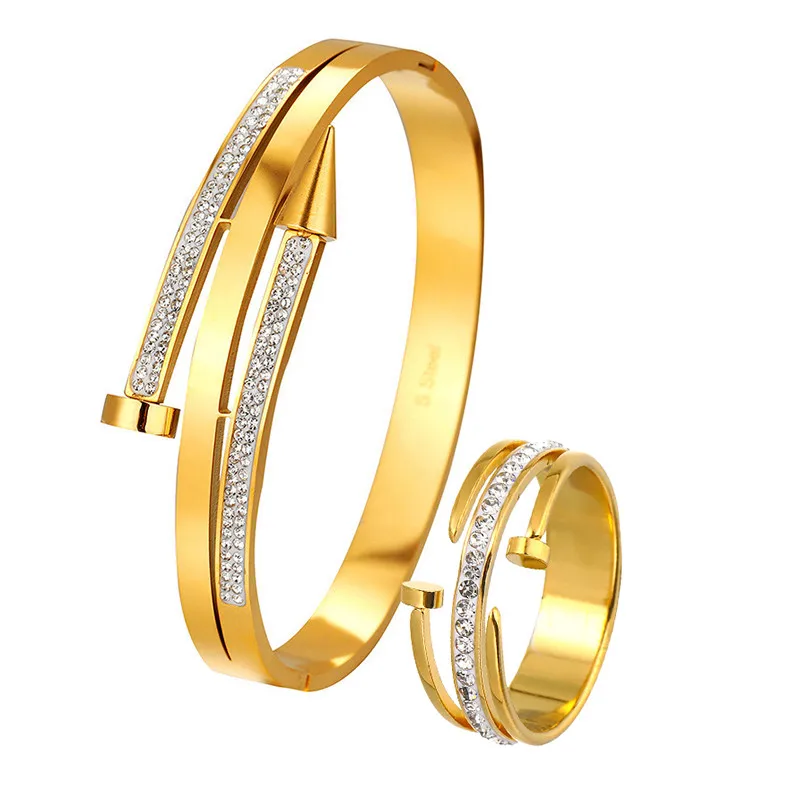 Модный и универсальный дизайн из нержавеющей стали 316L бриллиантовое кольцо для