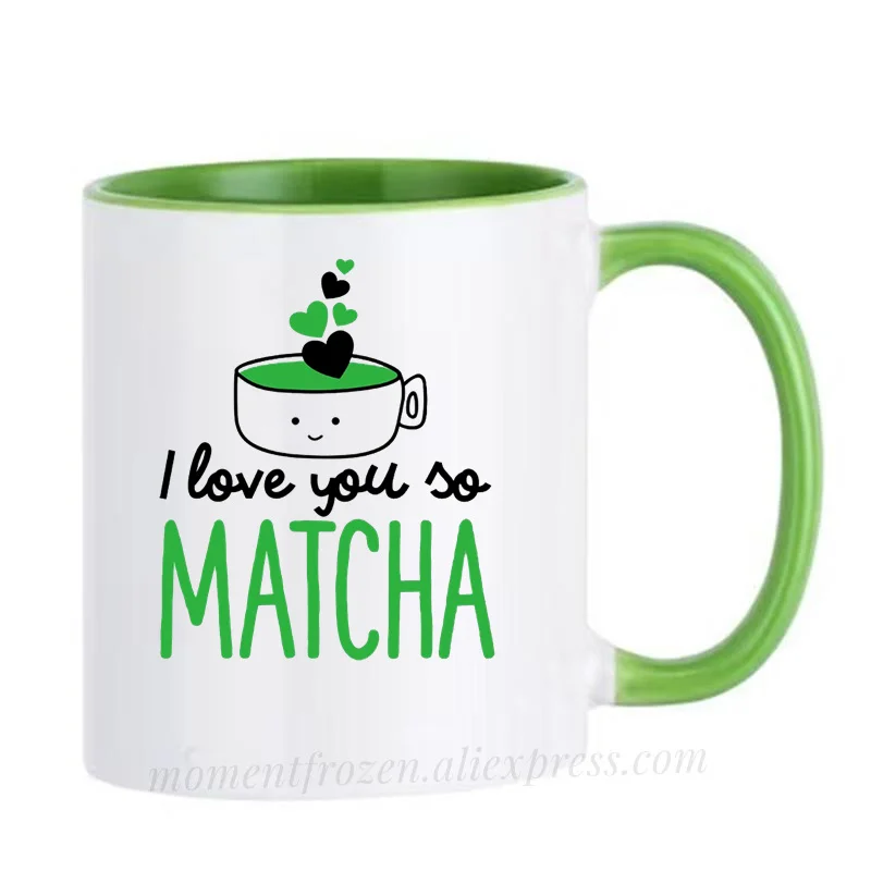 

Valentines Gifts I Love You So Much Matcha Green Tea Muges Couples Wife Husband Mugen Boyfriend Girlfriend Coffee Cup Coffeeware