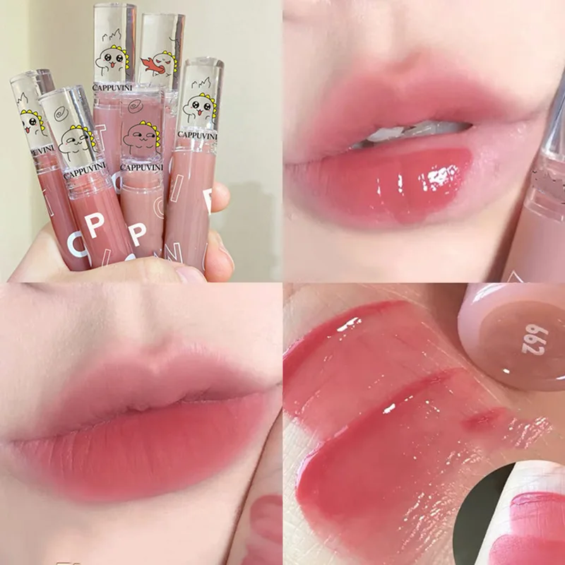 

Mirror Water Lip Gloss Water Glossy Lip Glaze Transparent Lip Oil Lasting Liquid Lipstick Transparent Jelly Lip