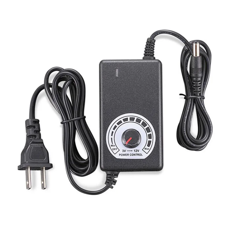 Регулируемый адаптер питания для светодиодной ленты 220 В переменного тока в 3 5 9 12