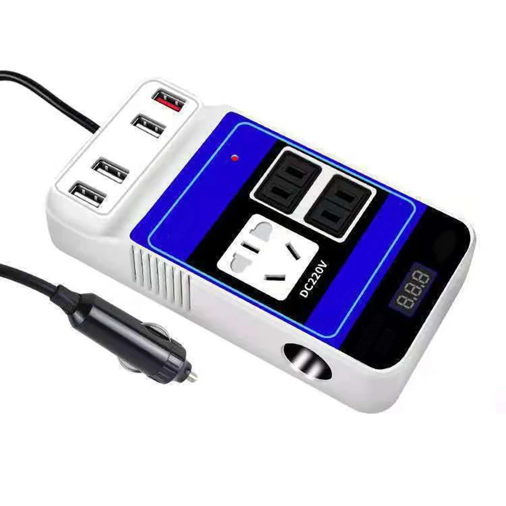 

Новый Прочный высококачественный автомобильный инвертор, детали и аксессуары, 1500 Вт, 4 порта, ABS DC 12 В в DC 110 В