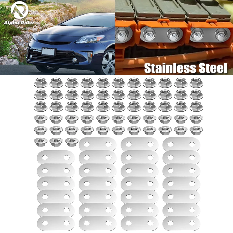Hybrid Battery Bus Bars Stud Nuts For Toyota Prius 2004 2005 2006 2007 2008 2009 2010 2011 2012 2013 2014 2015 Stainless Steel