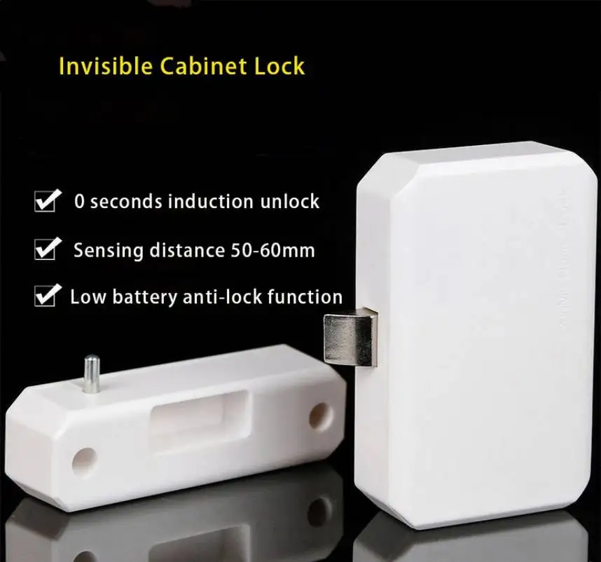 

Invisible Drawer Lock RFID Card Intelligent Cabinet Lock Customizable HID / Open Mode