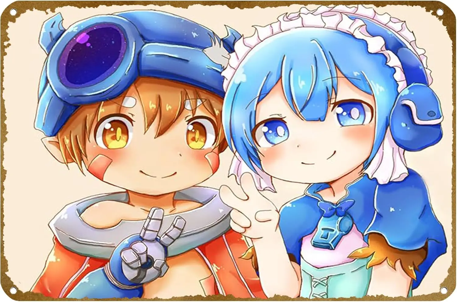 Сделано в бездне Maruruk Reg аниме постер винтажный металлический жестяной знак