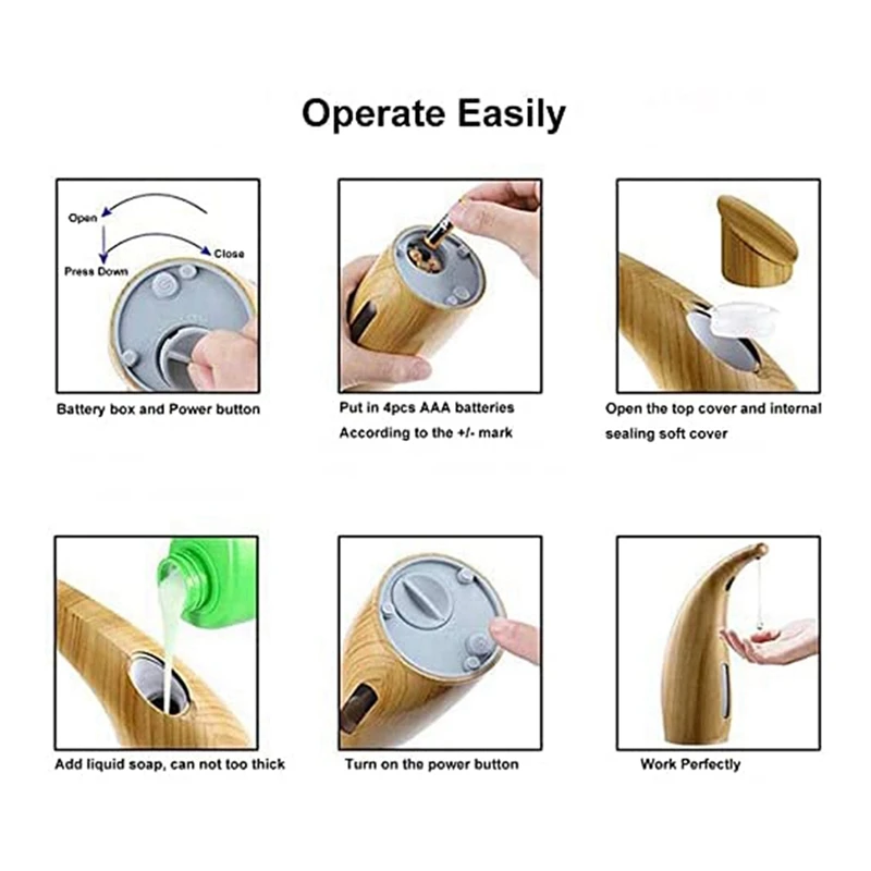 Автоматический сенсорный дозатор мыла Бесконтактный жидкого для рук с