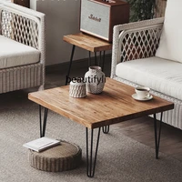 cxh modern home old elm furniture nordic small apartment living room tea table tea table combination