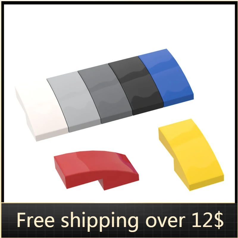 

10 шт., Детский конструктор MOC, 2 х1 кирпичи, 11477 склона