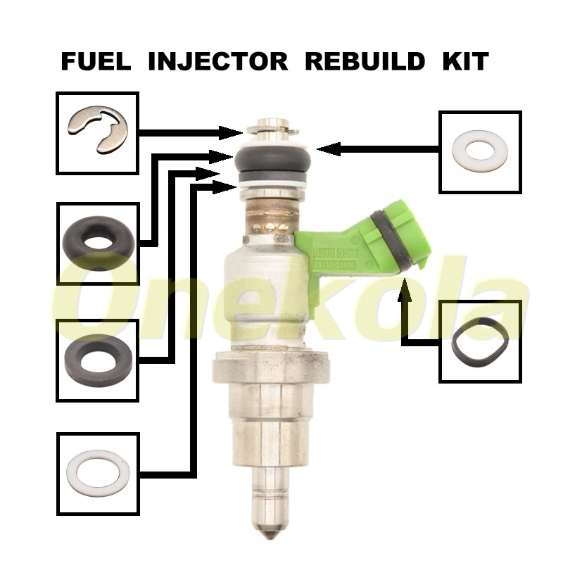 

Уплотнение топливной форсунки комплект уплотнительных колец, фильтры для TOYOTA 1AZ-FSE D4 AVENSIS Φ 2,0 23250-28070
