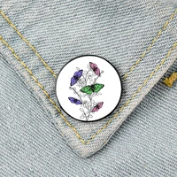 trigender butterflies pin custom brooches shirt lapel teacher tote bag backpacks badge cartoon gift brooches pins for women