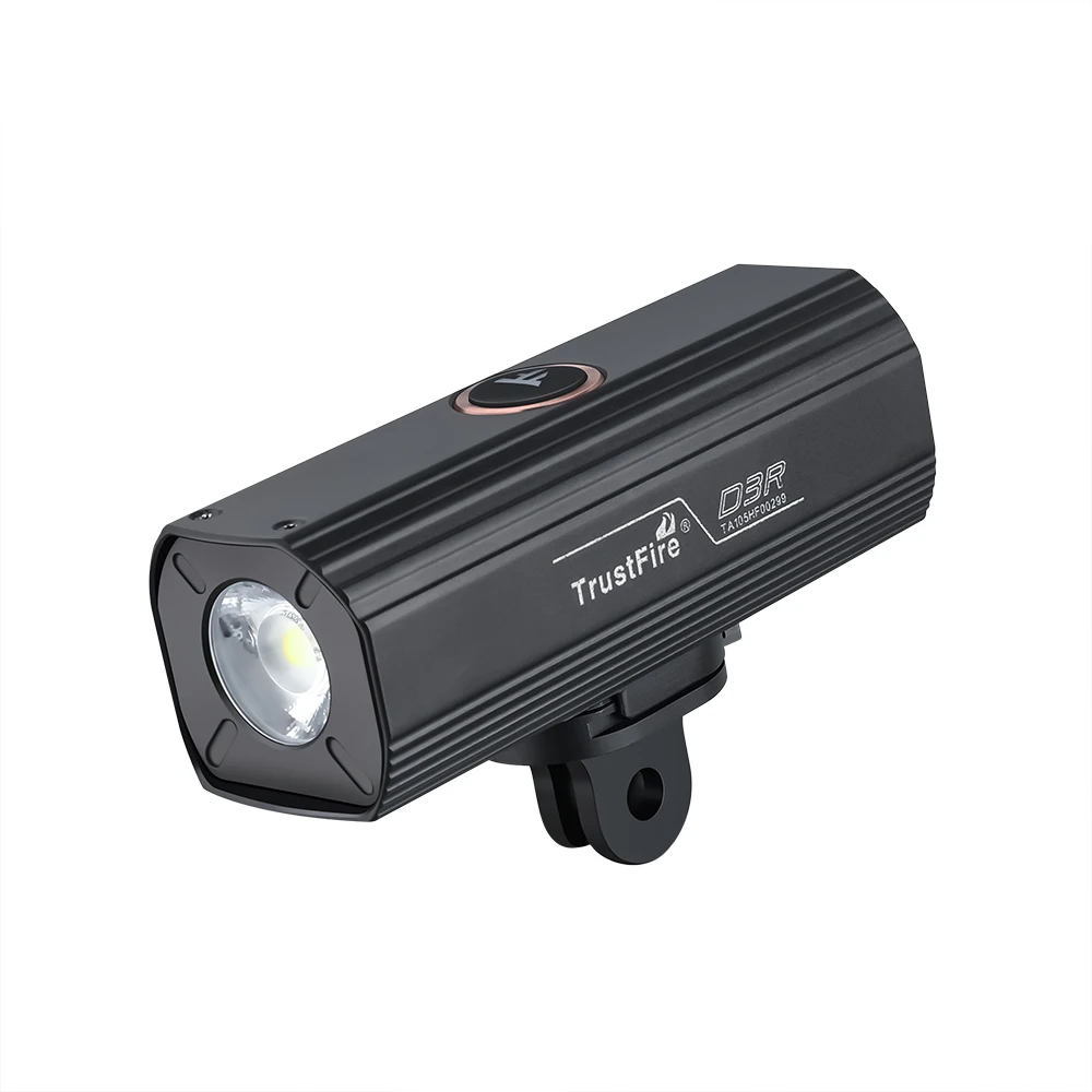 Фото Фонарь для велосипеда TrustFire D3R, перезаряжаемый, из алюминиевого сплава, сверхлегкий, для использования на открытом воздухе, 1350 люмен. №2