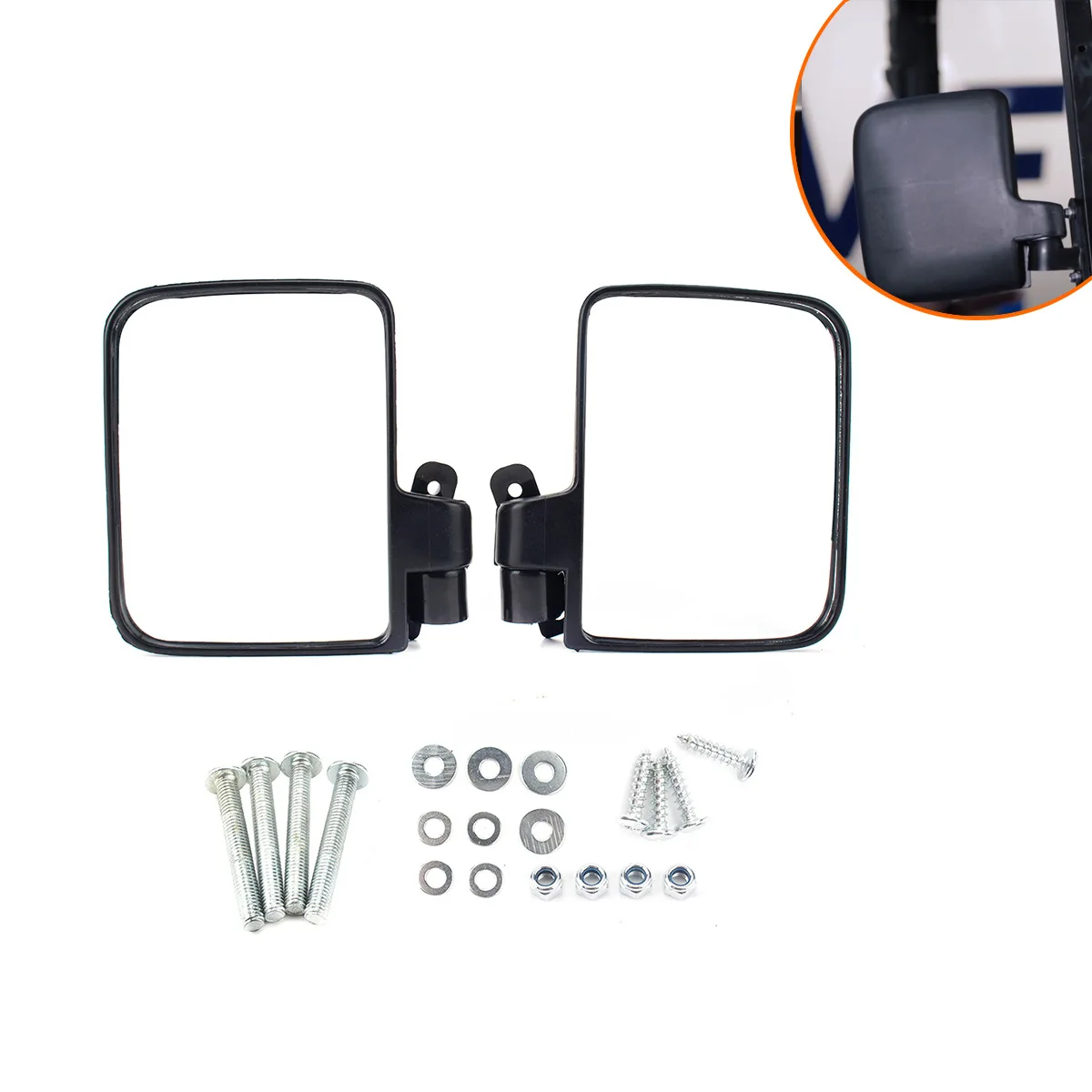 

Golf Cart Side Mirrors, Rear View Mirror for Club Car EZGO Yamaha & others