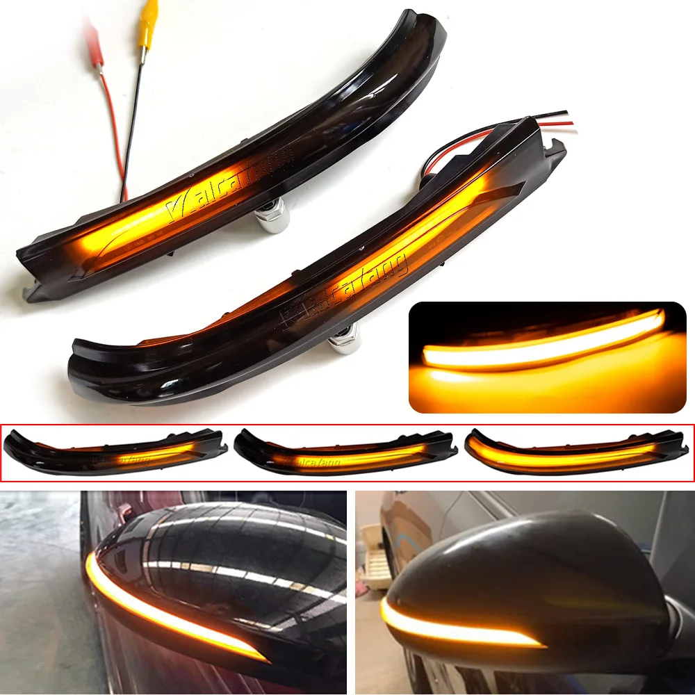

2x LED Dynamic Turn Signal Light For Kia K5 Optima MK4 JF 2016 2017 2018 2019 Rearview Side Mirror Sequential Indicator Blinker